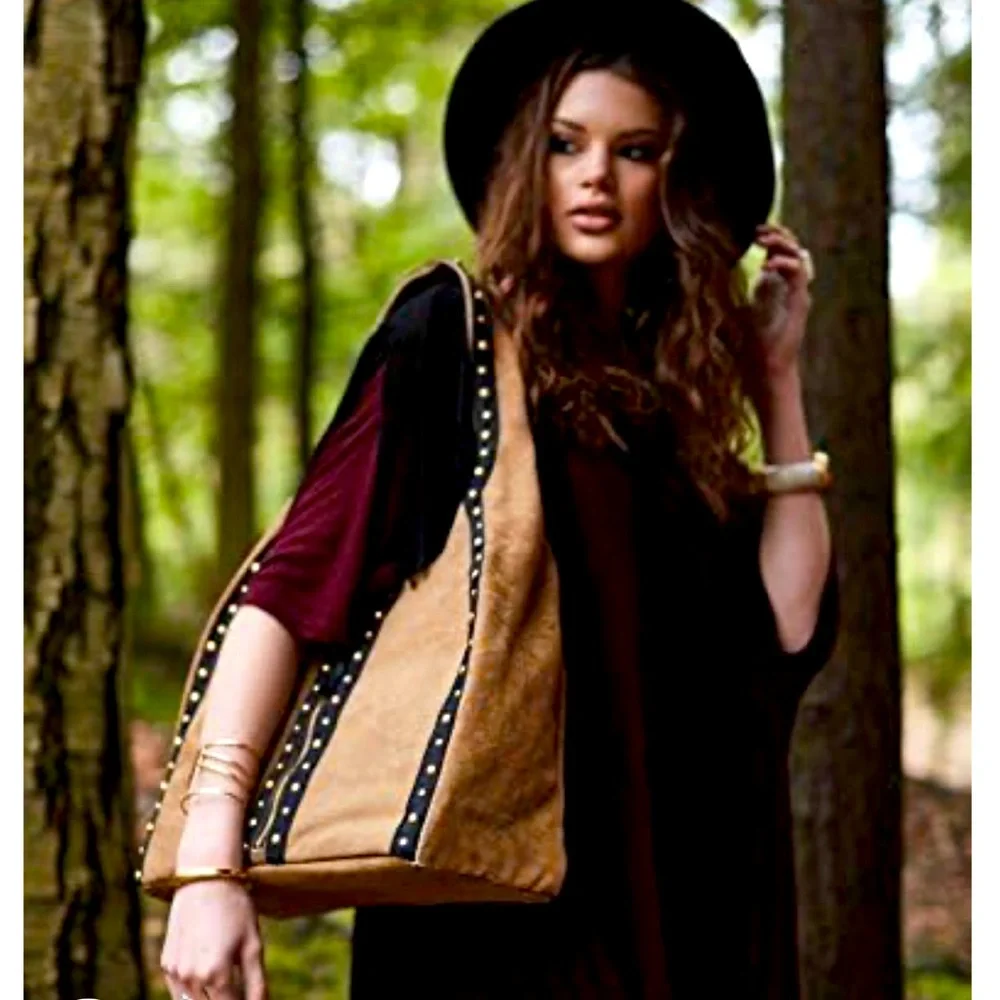 Mona B Wild Streak Canvas Tote